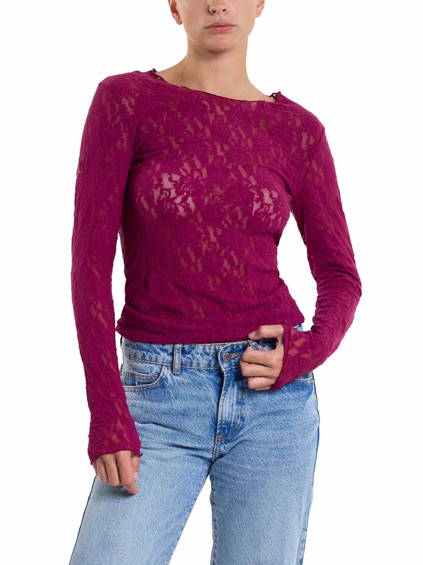 HANKY PANKY Longsleeve Top mit Spitze